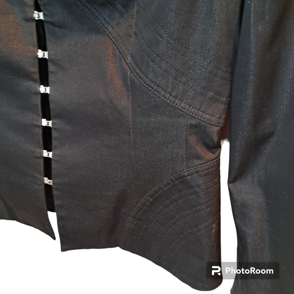 BLACKY DRESS BERLIN Women's Black  Jacket Blezer Size D38 - Picture 4 of 9